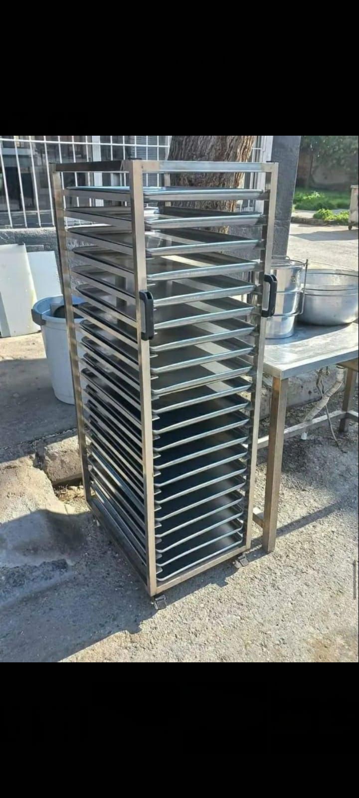 20 Adet 40x60 Tava ve Tava Arabası